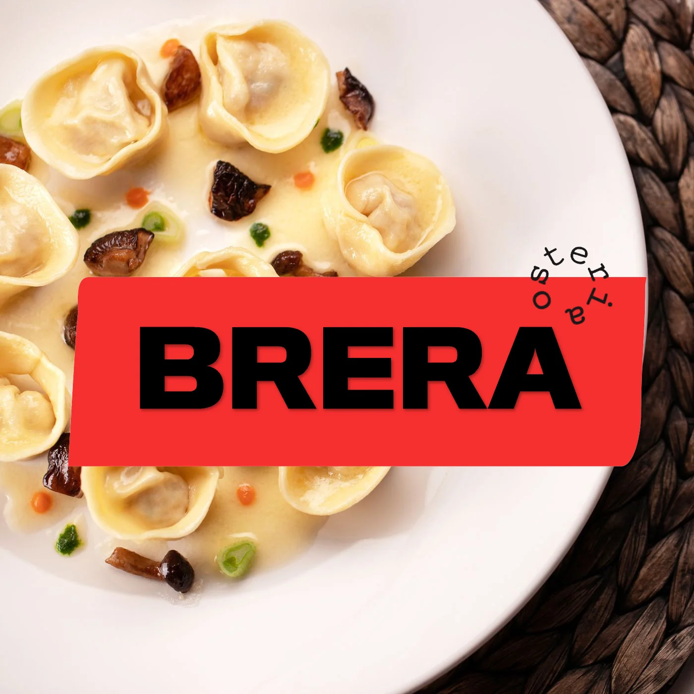 Brera Osteria Logo and pasta plate - Las Vegas Restaurant Brera Osteria Logo and pasta plate - Las Vegas Restaurant
