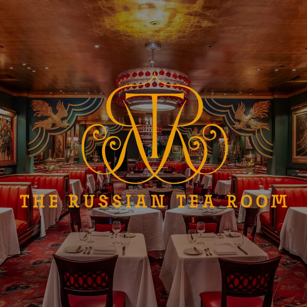Russian Tea Room Logo and dining room website Russian Tea Room Logo and dining room website